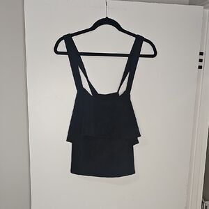 Madewell Black Ribbed Sleeveless Top